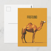 深いラクダ ポストカード (正面/裏面)