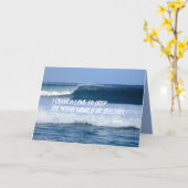 深いラブクラブルミ引用文 カード (黄色い花)