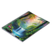 深いレインフォレストウォーターフォール ノートブック (左側)