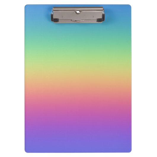 深いレインボーグラデーション クリップボード (正面)