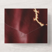 深いレッドサウスウエストコウィド オールインワン招待状 (裏面)