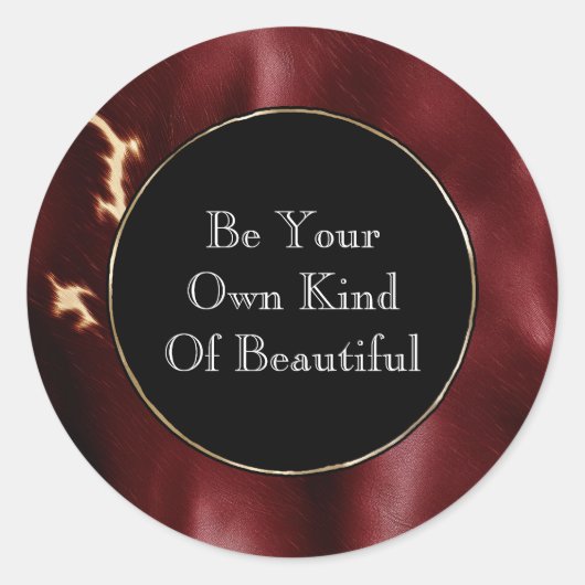 深いレッドサウスウエストコウィド ラウンドシール (正面)