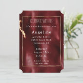 深いレッドサウスウエストコウィド 招待状 (スタンド正面)