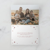 深いレッドシーズングリーティングレトロスターズフォト シーズンカード (内部)