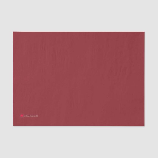 深いレッドデカップマッチング 薄葉紙 (正面)