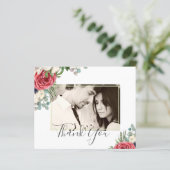 深いレッドネイビーフローラユーカリプトゥスグリーン結婚リー (スタンド正面)