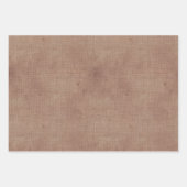 深いレッドフェイクリネン ラッピングペーパーシート (正面2)