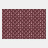 深いレッドブルゴーニュフローラ ラッピングペーパーシート (正面3)