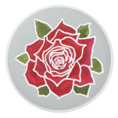 深いレッドローズカスタムセラミックノブ セラミックノブ (正面)