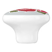 深いレッドローズカスタムセラミックノブ セラミックノブ (側面)