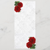 深いレッドローズ結婚ズ – メニュー (裏面)