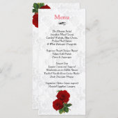 深いレッドローズ結婚ズ – メニュー (正面/裏面)