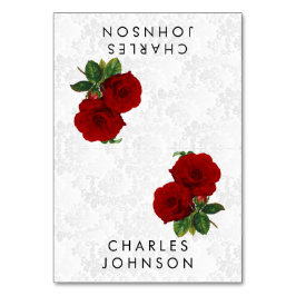 深いレッドローズ結婚フローラ |座席表 テーブルナンバー