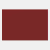 深いレッド/ラッピング紙セット3 ラッピングペーパーシート (正面)