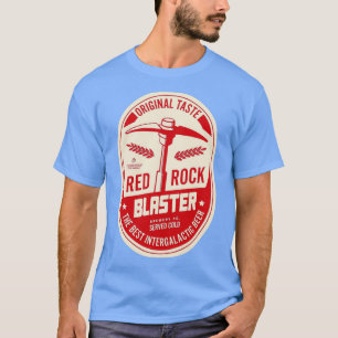 深いロックギャラクティックレッドロックブラスタービールデザイナー Tシャツ