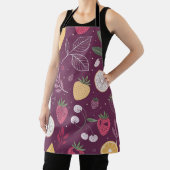 深いワインパープルフルーツエプロン エプロン (インサイチュ)