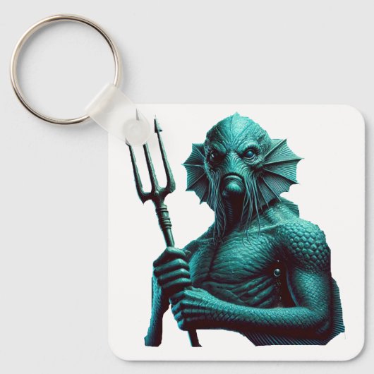 深いワン キーホルダー (正面)