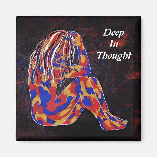 深い入考え マグネット (正面)