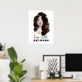 深い冬型シーズンカラー分析アート ポスター (ホームオフィス)