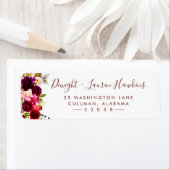 深い冬 |差出人住所ラベル ラベル (インサイチュ)