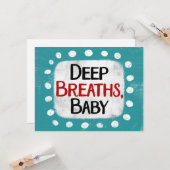 深い呼吸、ベビーグリーティングカード カード (正面/裏面インサイチュ)