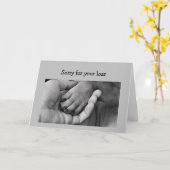 深い哀れみと共に ペットの犬の死を悼む カード (黄色い花)