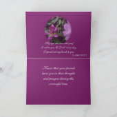 深い哀悼の意を伝えるロドデンドロン-あらゆる場面に カード (内部)