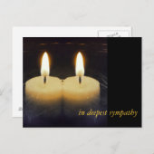 深い哀悼の意を込めて ポストカード (正面/裏面)