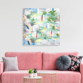 深い土類鉱物 キャンバスプリント (インサイチュ (リビング))