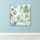 深い土類鉱物 キャンバスプリント (インサイチュ (ウッドフロア))