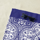 深い地中海のコバルト ビーチタオル (インサイチュ)