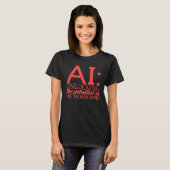 深い学のAIロボット Tシャツ (正面フル)