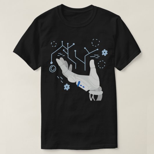 深い学ハンドAIプログラミング技術者G Tシャツ (デザイン正面)