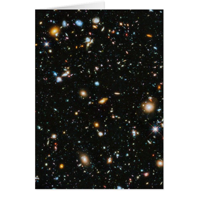 深い宇宙スターと銀河系 (正面)