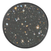 深い宇宙スターと銀河系 アイスホッケーパック (正面)