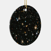 深い宇宙スターと銀河系 セラミックオーナメント (右)