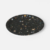 深い宇宙スターと銀河系 ペーパープレート (アングル)