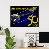 深い宇宙ネットワーク50周年記念 ポスター (ホームオフィス)