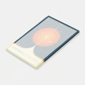 深い宇宙原子時計ポスター、オレンジ版。 ポストイット (アングル)