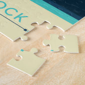 深い宇宙原子時計ポスター、ブルーバージョン。 ジグソーパズル (側面)