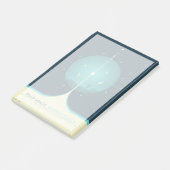 深い宇宙原子時計ポスター、ブルーバージョン。 ポストイット (アングル)