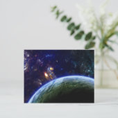 深い宇宙形成はがき ポストカード (スタンド正面)