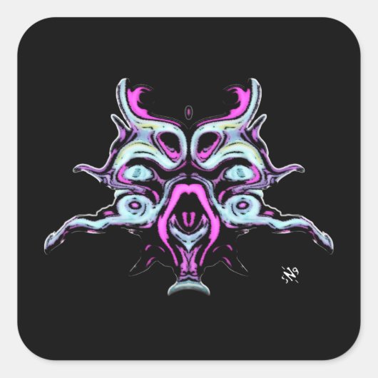 深い宇宙悪夢（深層生物） v1 スクエアシール (正面)