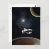 深い宇宙- SFバトルクルーザー ポストカード (正面/裏面)