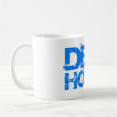 深い家音楽djは青いデザインをすくいますか、または襲います コーヒーマグカップ (左)