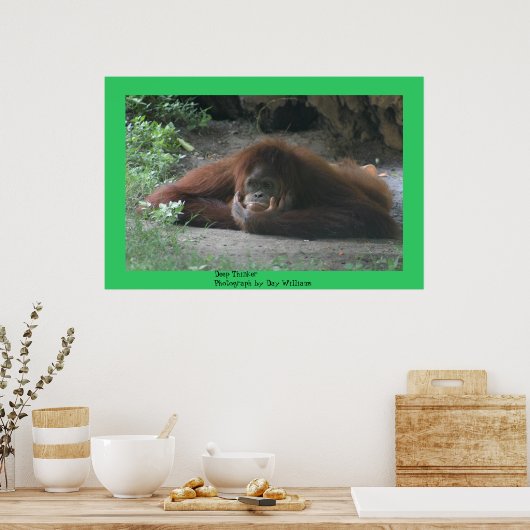 深い思想家 ポスター (キッチン)