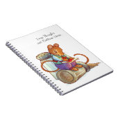 深い思考の作家のマウスの粋なノート ノートブック (右側)