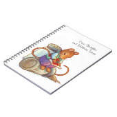 深い思考の作家のマウスの粋なノート ノートブック (左側)