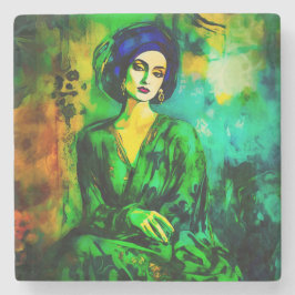 深い思考 ストーンコースター