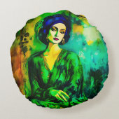 深い思考 ラウンドクッション (裏面)